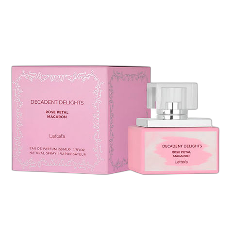 LATTAFA 50ML DECADENT DELIGHTS ROSE PETAL